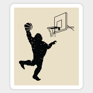 Bigfoot Basketball Magnet